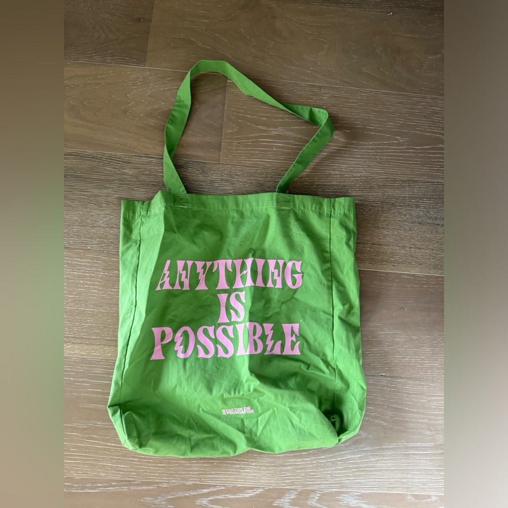 Anything Is Possible Green Tote. 💚💓